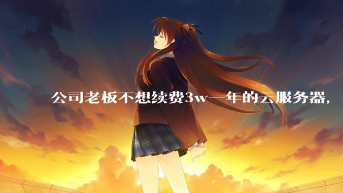 公司老板不想续费3w一年的云服务器，合理吗？