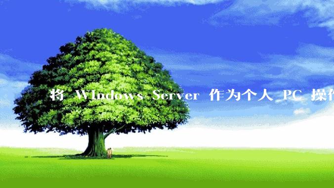 将 Windows Server 作为个人 PC 操作系统来用是怎样的体验？