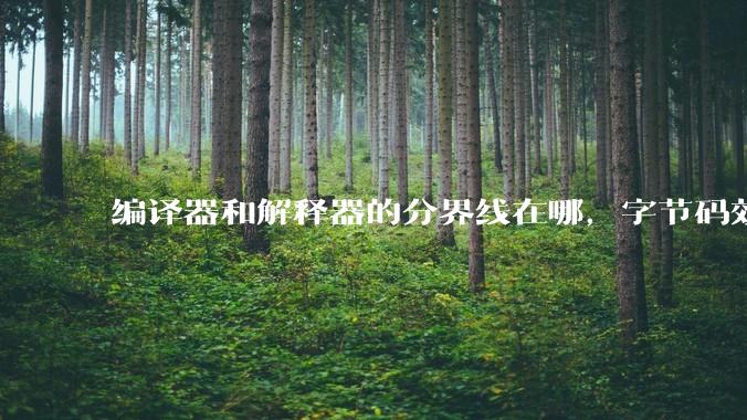 编译器和解释器的分界线在哪，字节码效率能否无限接近机器码？